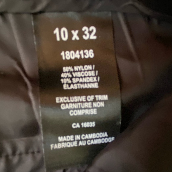 Talbots Womens Black Straight Leg Tall-10X32 Stretch Office Event Classic Pants - Picture 10 of 15